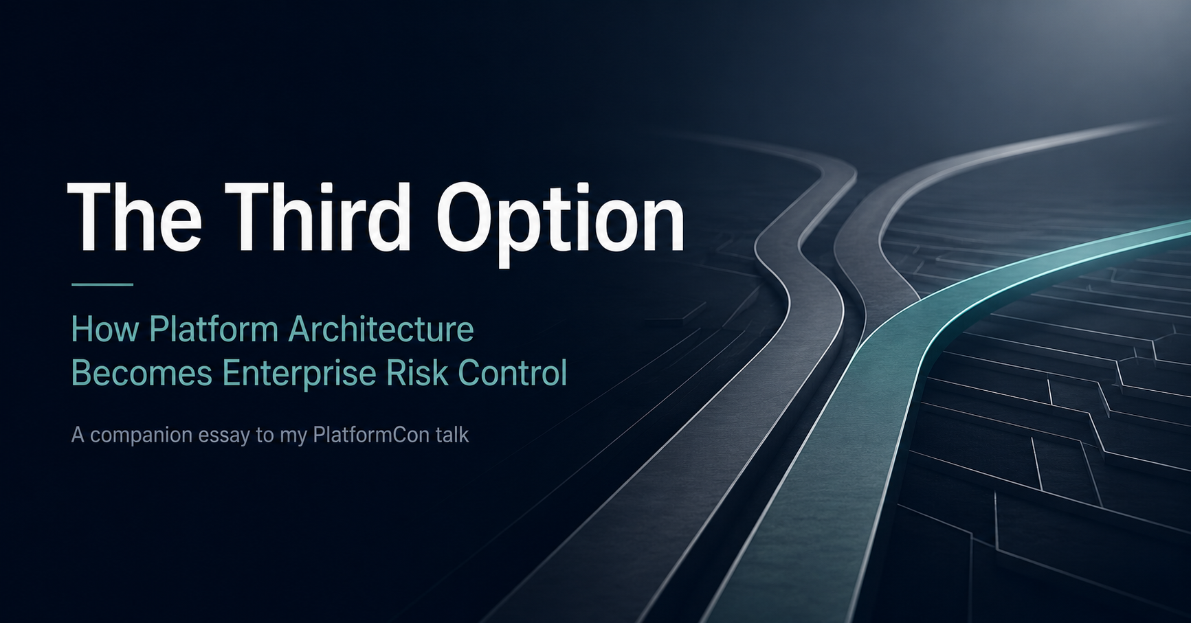 The Third Option: How Platform Architecture Becomes Enterprise Risk Control